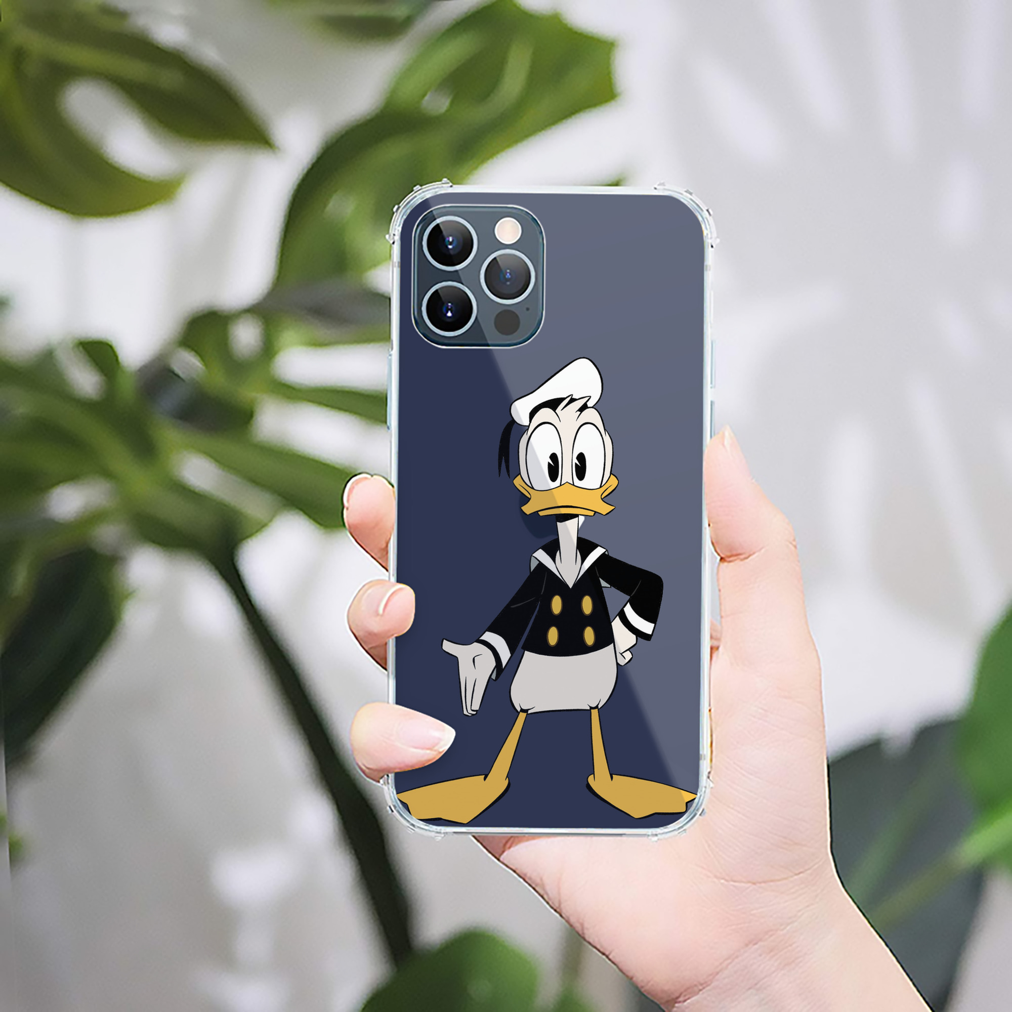 （画像用） ミッキーマウス Mickey Mouse 【iPhone 12シリーズ対応】透明スマホケース（クリアソフトケース）